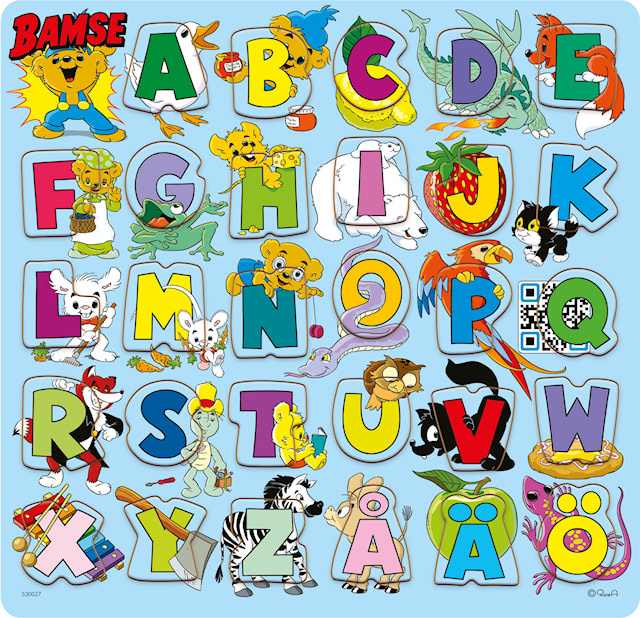 Produktbilde 2 for Rammepuslespill med forhøyede brikker Bamse, Kärnan (SE)