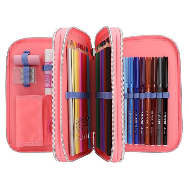 Produktbilde 3 for Trippel pennal med paljetter TOPModel