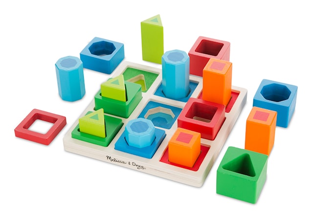 Tuotekuva 1 - Melissa & Doug Shape Sequence Sorting Set Muotolaatikko
