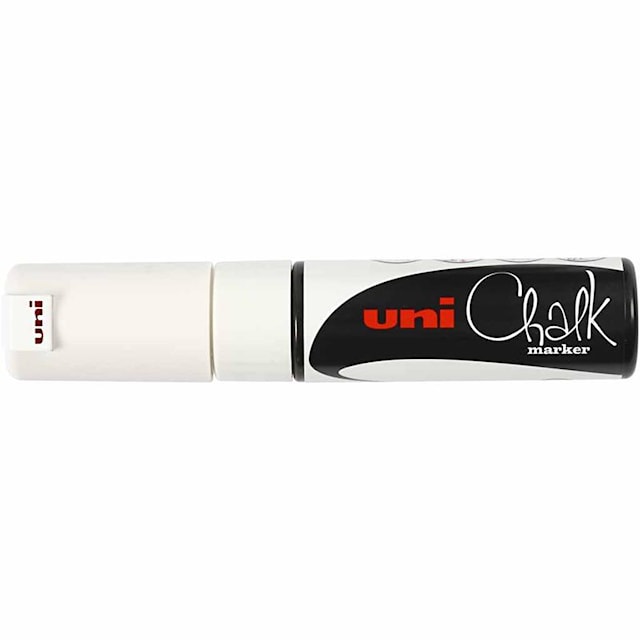 Produktbild 1 för Tuschpennor Chalk Marker 8 mm Vit 1 st