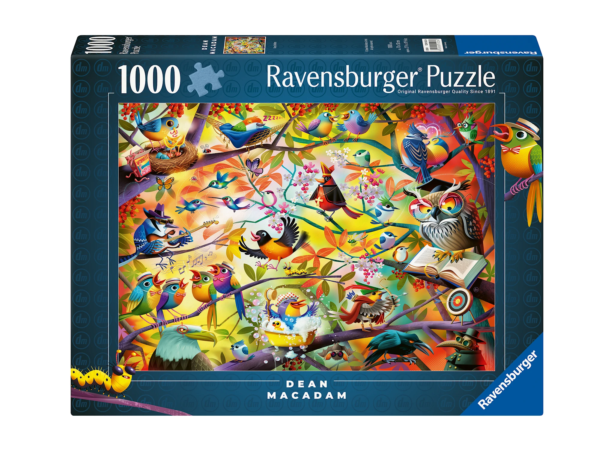 Tuotekuva ille Busy Birdies Palapelit 1000 palaa, Ravensburger