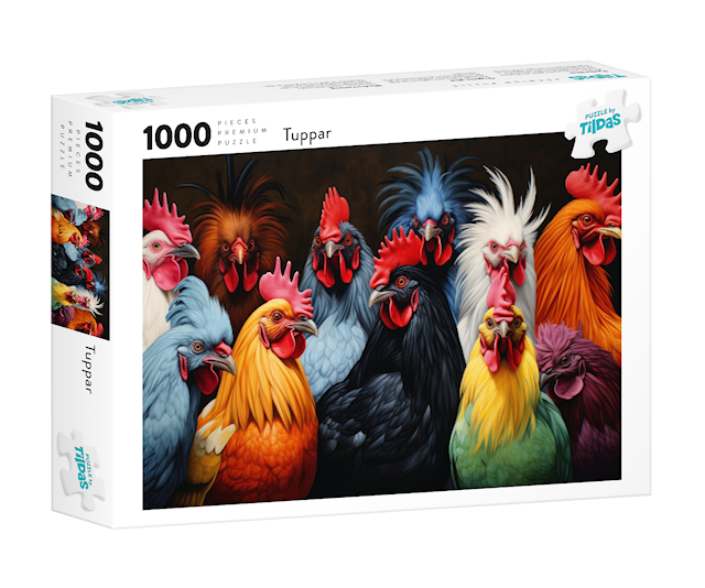 Produktbilde 1 for Puslespill Haner 1000 brikker, Tildas