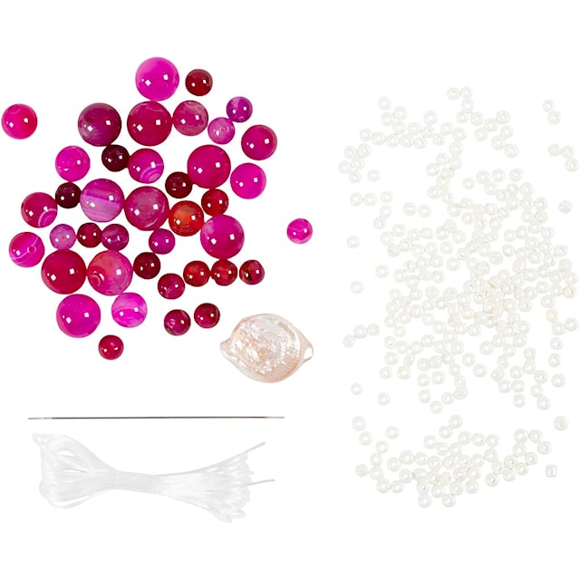 Produktbild 4 för DIY Kit Halsband & Armband Rosa Creativ Company