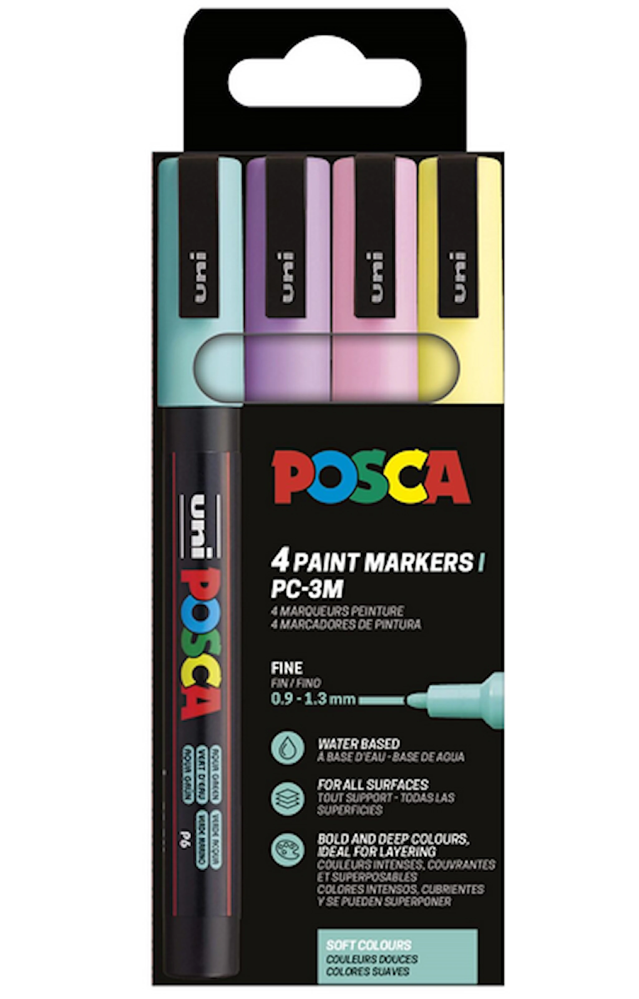 Produktbilde for Posca Marker Set 4-p Soft Colors