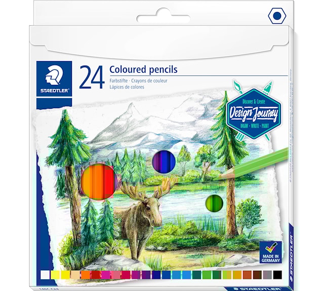 Produktbilde 1 for Design Journey Fargeblyanter 24 stk Staedtler