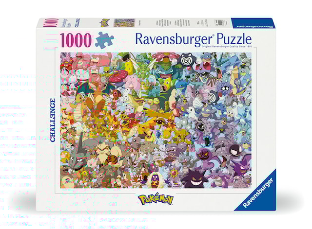 Produktbild 1 för Pussel Challenge Pokémon 1000 bitar, Ravensburger