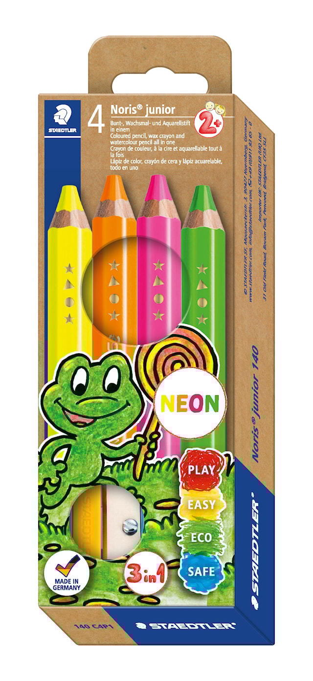 Produktbilde 6 for Fargeblyanter Noris Junior 4-pakning 100% PEFC Staedtler