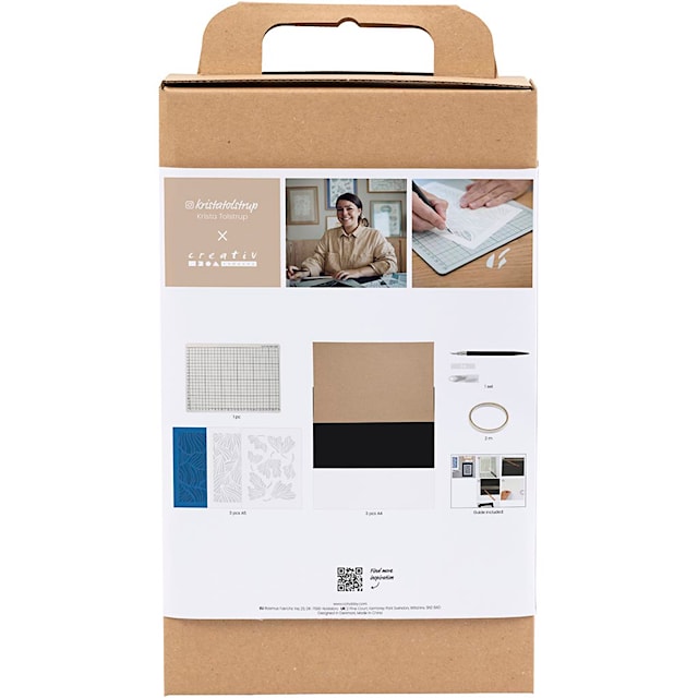 Produktbilde 2 for DIY Kit papirkunst, Bilder for oppheng , off white, 1pk./ 1 pk.
