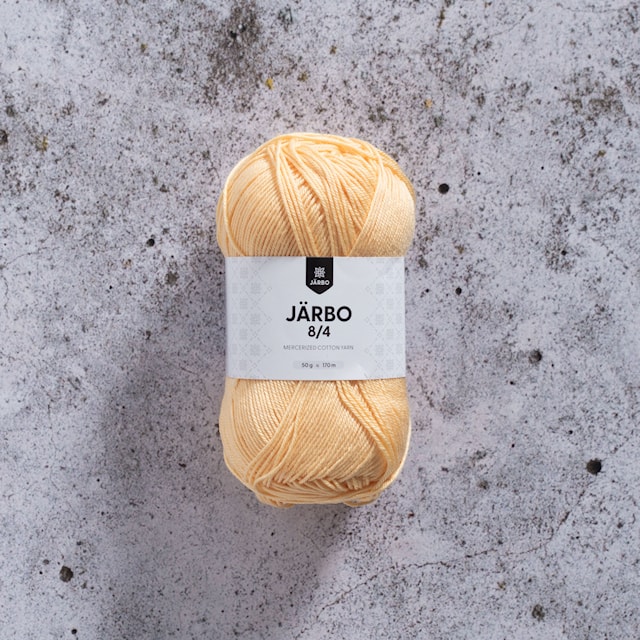 8/4 Puuvillalanka 50 g Hunajankeltainen (32073) Järbo