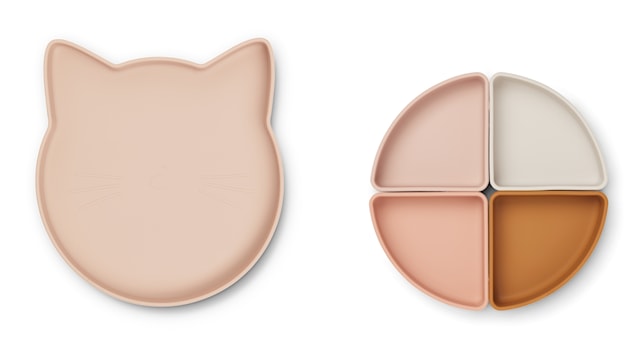 Produktbilde 2 for Arne Tallerken med Divider Cat Rose mLiewood