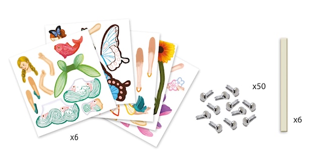 Produktbild 4 för Pyssel Sprattelgubbar med dansande Feer Djeco