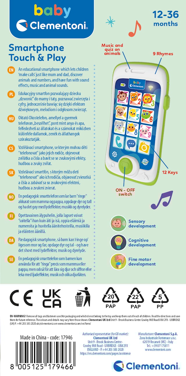 Tuotekuva 4 - Baby Smartphone 2024 Clementoni
