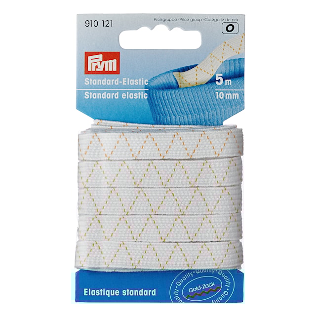 Produktbilde 1 for Strikk 9,0 mm x 5 meter Hvit Prym