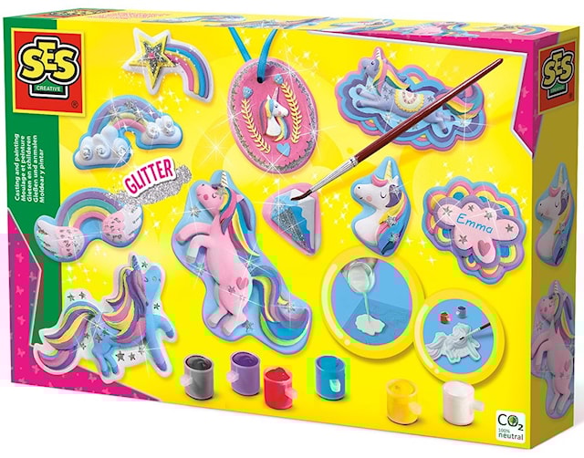 Produktbilde 1 for Hobbysett - Støp & Mal enhjørninger SES Creative