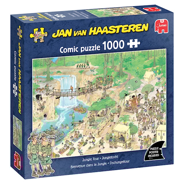 Produktbild 1 för Jan Van Haasteren Jungle Tour Pussel 1000 bitar