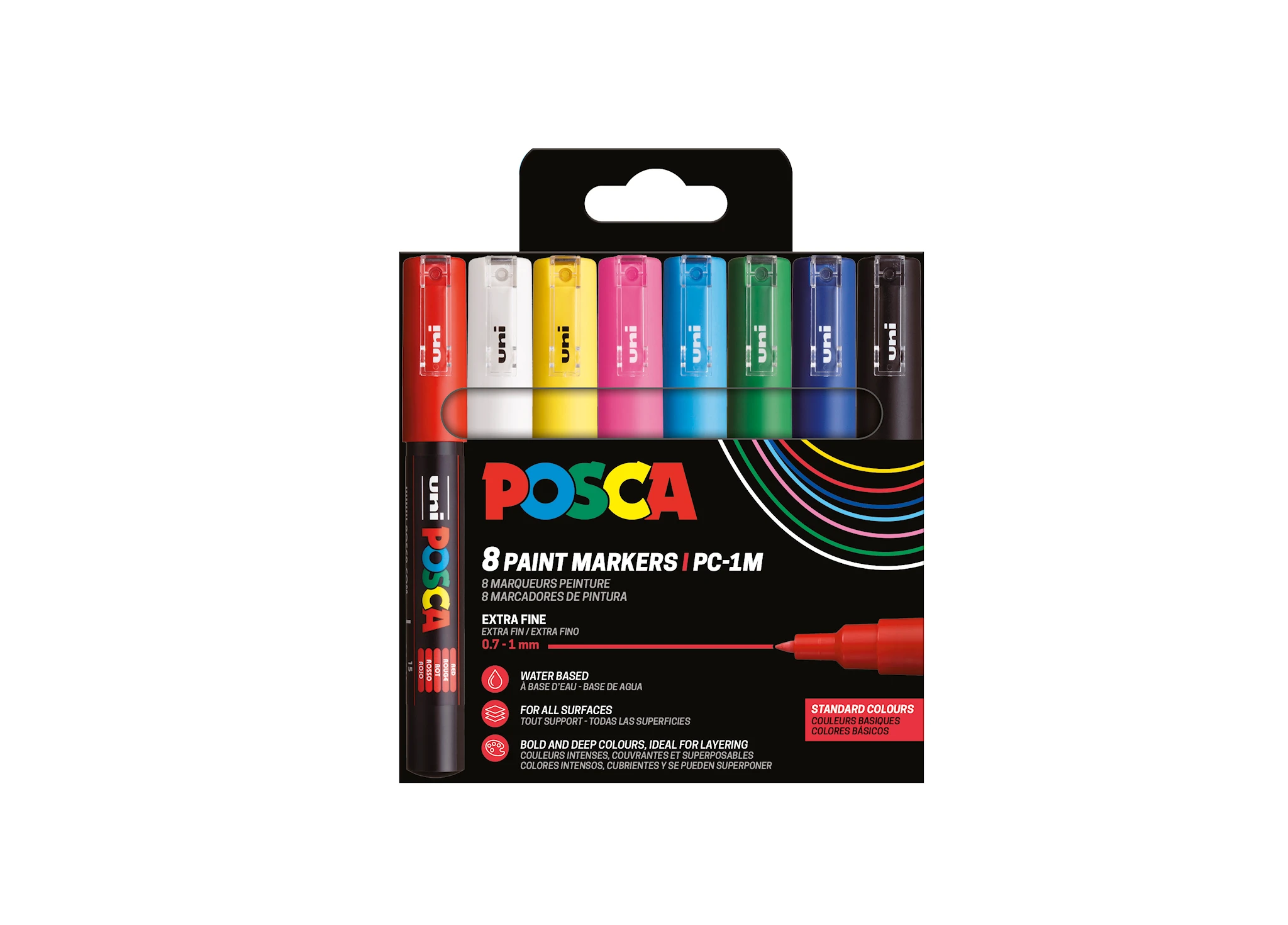 Produktbilde for Posca Marker Set 8-p basisfarger