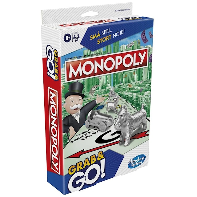 Produktbild 3 för Resespel Grab & Go Monopoly (SE/FI)