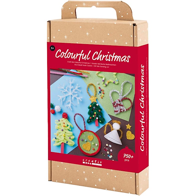 Produktbilde 3 for DIY Mix Fargerik Jul, Julefigurer, ass. farger, 1 pk.