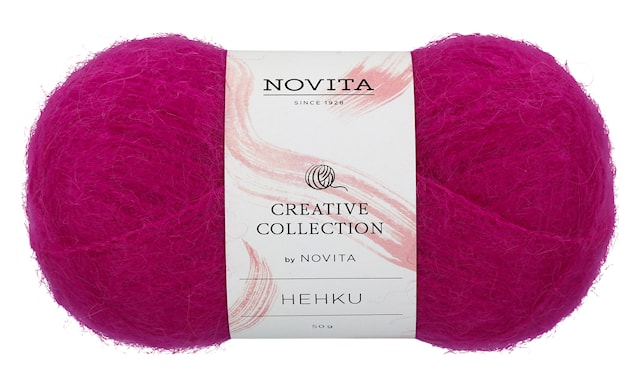 Hehku Garn Mohair Ullmix 50 g söt 5581 Novita