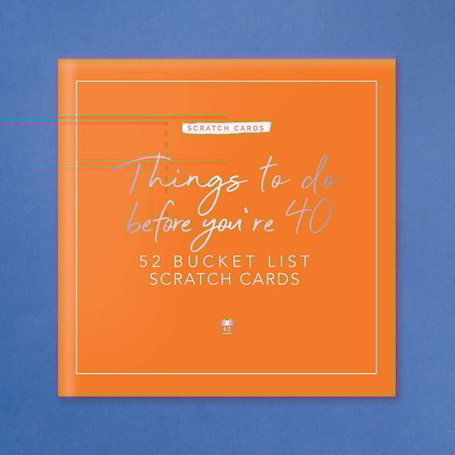 Produktbild 1 för Skrapkort Saker Att Göra innan 40, Gift Republic (ENG)