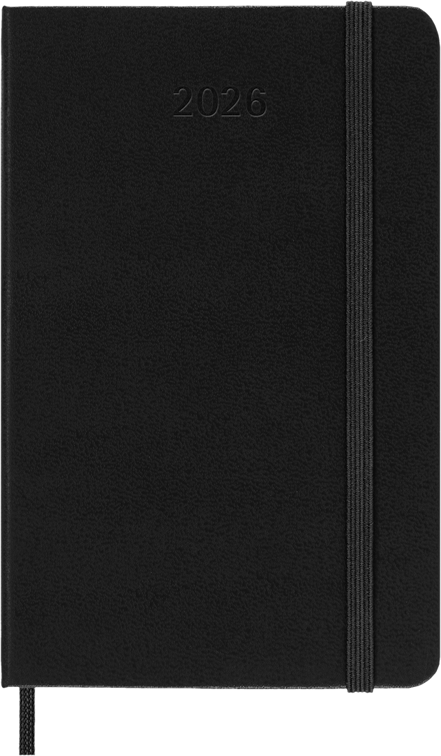 Produktbild 7 för Kalender 2026 Classic Hard 12M Weekly Vertical Pocket Svart Moleskine