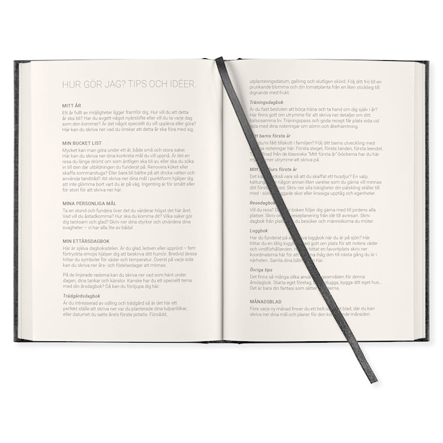 Produktbild 4 för 1-Års Dagbok A5 Transparent Black Paperstyle