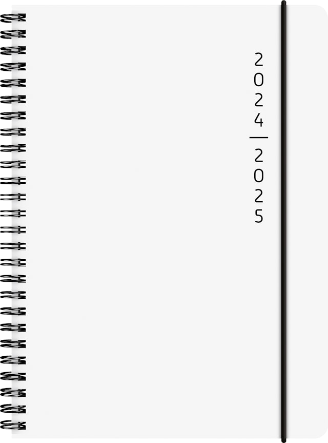 Produktbild 1 för Kalender 24/25 A5 Plain White 18 mån Almanacksförlaget