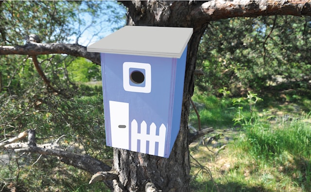 Produktbild 2 för Pysselset - Bygg din egen Fågelholk, Playbox