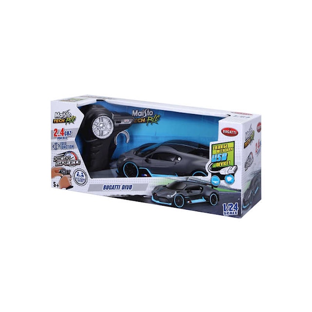 Produktbild 4 för Bugatti Divo 2,4Ghz Radiostyrd Bil 1:24 Bburago