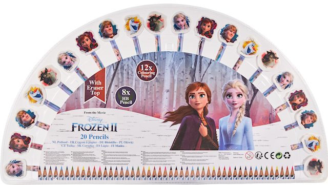 Frozen Pennor med suddgummi 20-pack