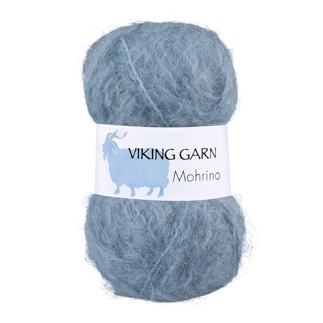 Mohrino Garn 50 g Lys gråblå 521 Viking Garn