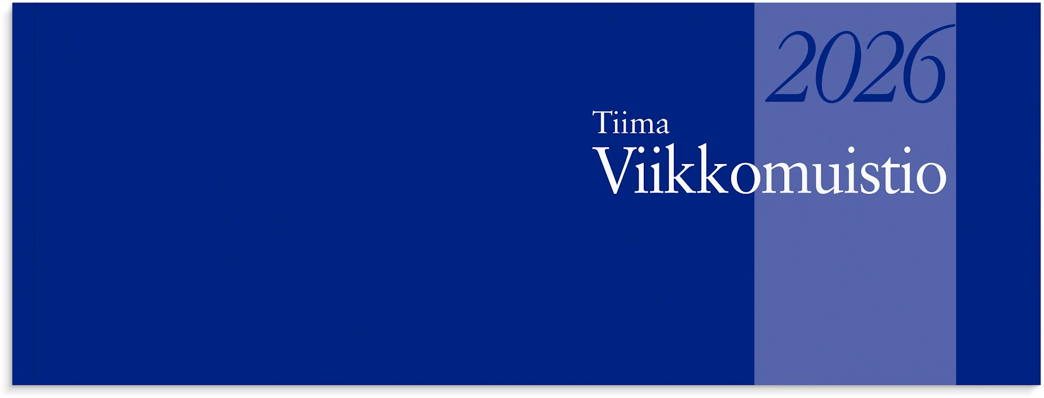 Tuotekuva ille Kalenteri 2026 Tiima 7 viikkomuistio liimattu 255x95 mm Sininen Burde