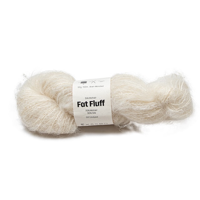 Mohair-Silkki Fat Fluff 50 gr DIY Undyed A732 Adlibris