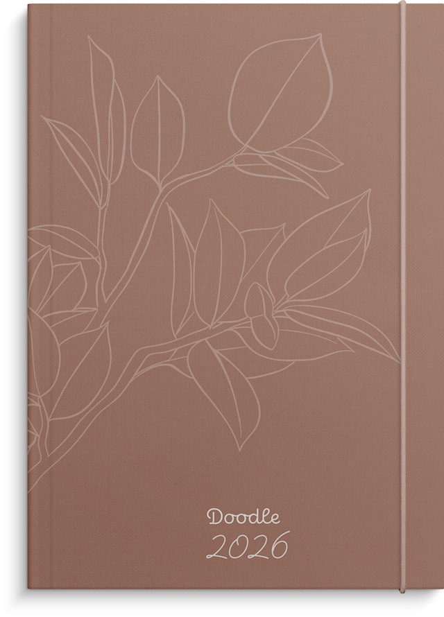 Tuotekuva 1 - Kalenteri 2026 Doodle sidottu A5 Burde