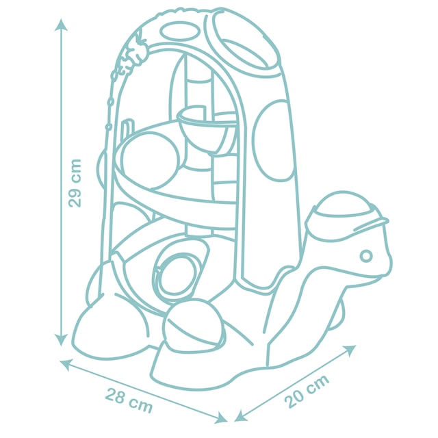 Produktbilde 7 for Skilpadde trekkleketøy med kulebane Little Smoby