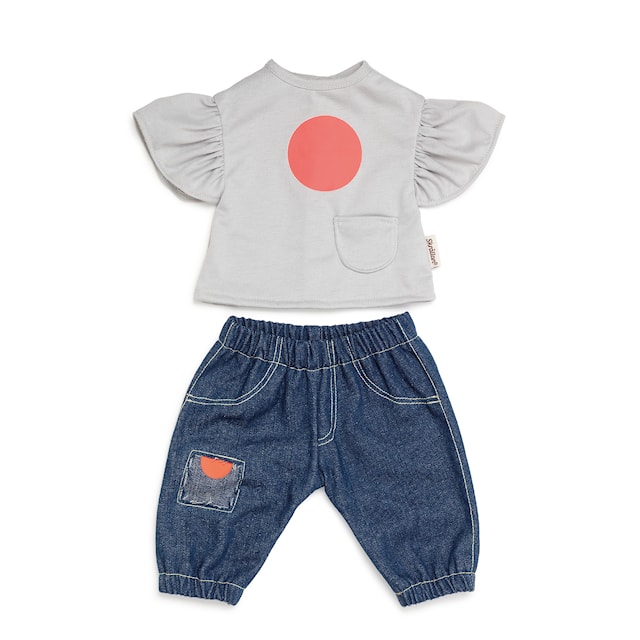 Skrållan dockwear jeans og toppsett