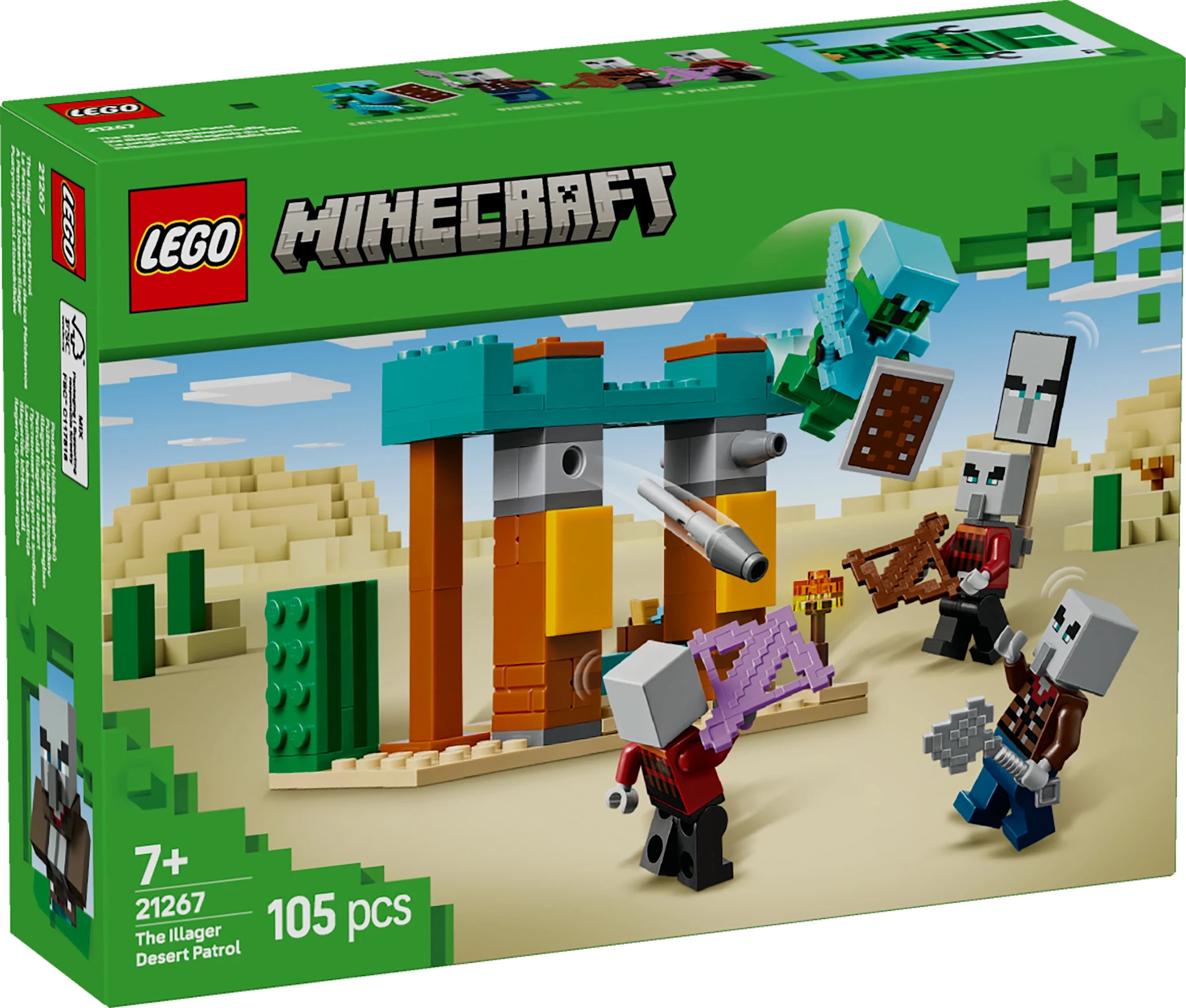 Produktbilde for Ondsbyboer-ørkenpatrulje LEGO® Minecraft (21267)
