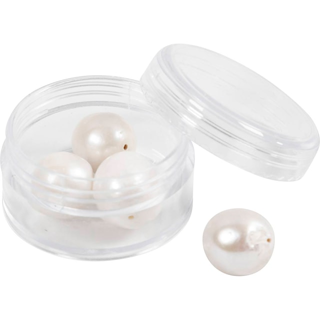 Produktbild 5 för Sötvattenspärlor Längsgående hål 0,8mm ⌀13-14 mm 4 st Creativ Company
