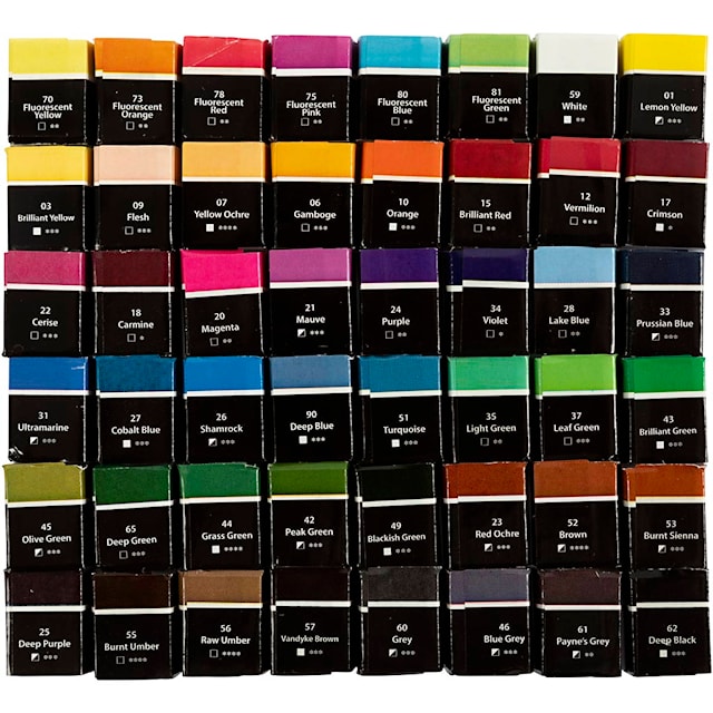 Produktbild 8 för Akvarellfärger Art Aqua 48 färger