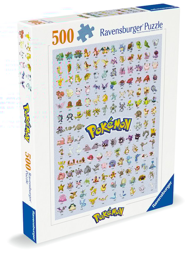 Tuotekuva 2 - Pokémon – The First 151! Palapelit 500 palaa, Ravensburger