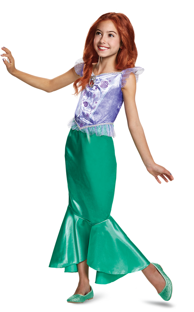 Disney Princess Prinsessklänning Ariel (7-8 år) Disguise
