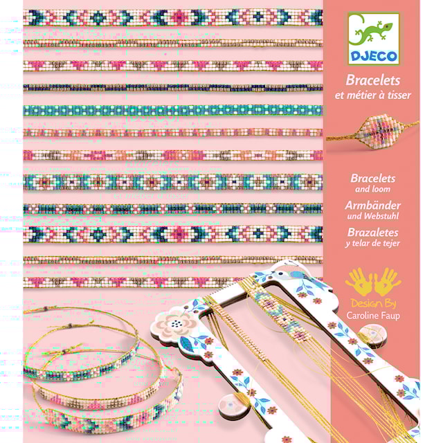 Tuotekuva 1 - Helmien kudonta kudontakehyksellä ja helmillä Djeco