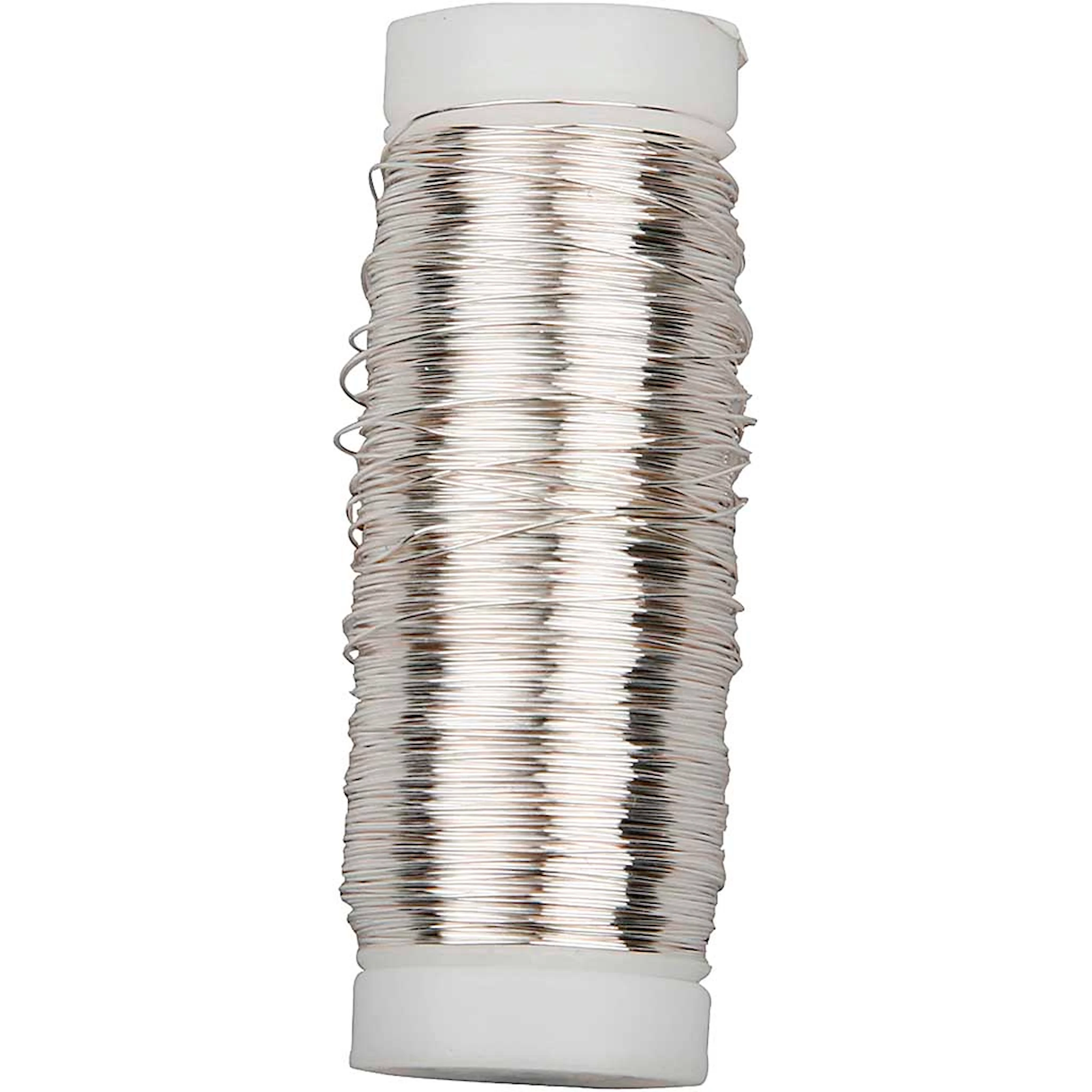 Tuotekuva ille Metallilanka, paksuus 0,3 mm, hopeanväriset, 50 g, 100 m/ 1 rll