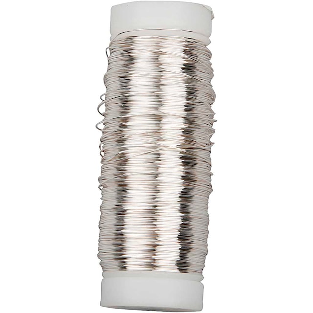 Produktbilde 1 for Sølvtråd, tykkelse 0,3 mm, forsølvet, 50 g, 100 m/ 1 rl.