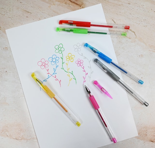 Produktbilde 4 for Gelpenner Glitter 6-pack Sense