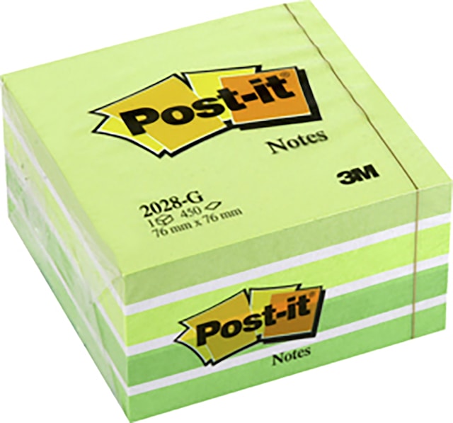 Post-it Notater 76x76 mm Pastellgrønn 450 ark 3M