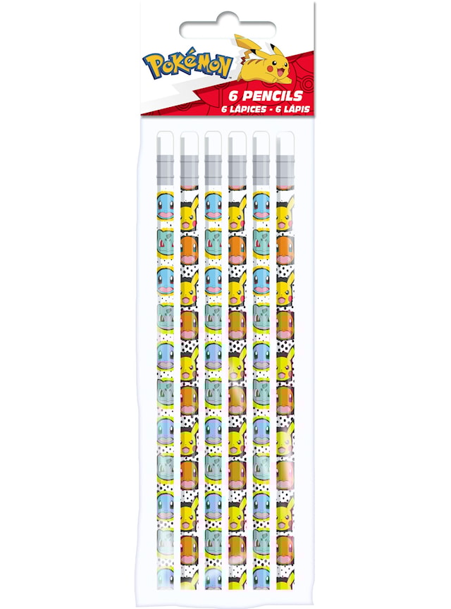 Blyertspennor Pokémon 6-pack