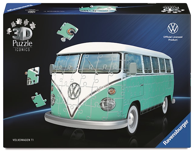 Produktbild 1 för Iconic Volkswagen T1 3D-Pussel 162 Bitar, Ravensburger