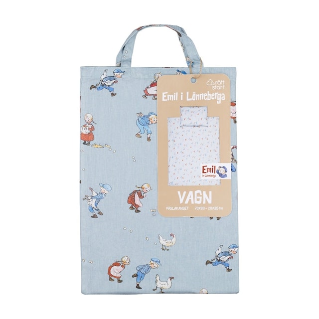 Tuotekuva 1 - Vaahteramäen Eemeli Pussilakanasetti Vaunu/Kehto Rätt Start