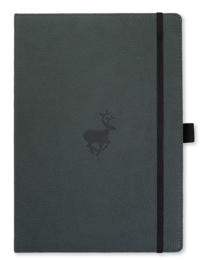 Dingbats* Wildlife A4+ Green Deer Notebook – Dotted